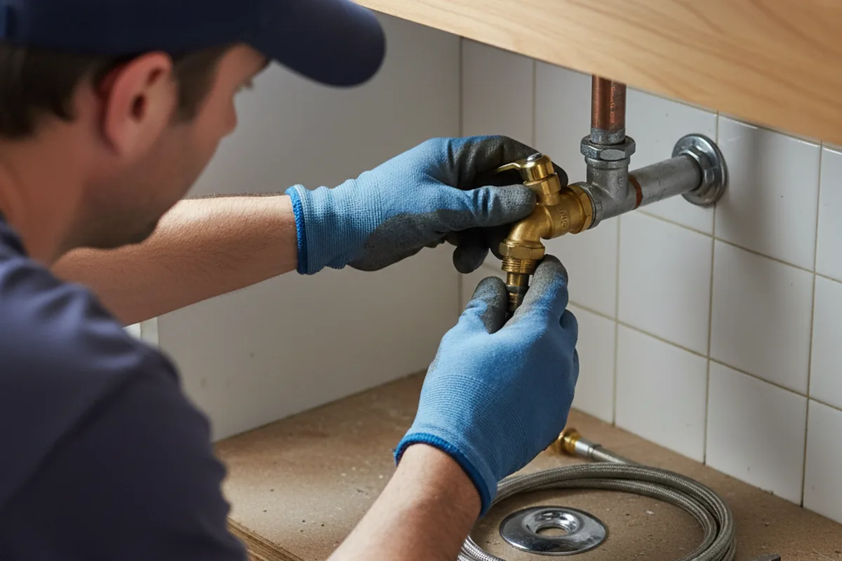 Shutoff valve and fitting work during Emergency Plumbing in Ft Mitchell